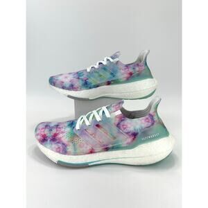 Adidas Ultraboost 21 Prime Women Running Shoe/Sneaker Sz 8.5 Tie-Dye Sustainable